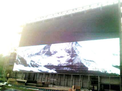 广州长隆水上乐园大型户外LED显示屏钢结构